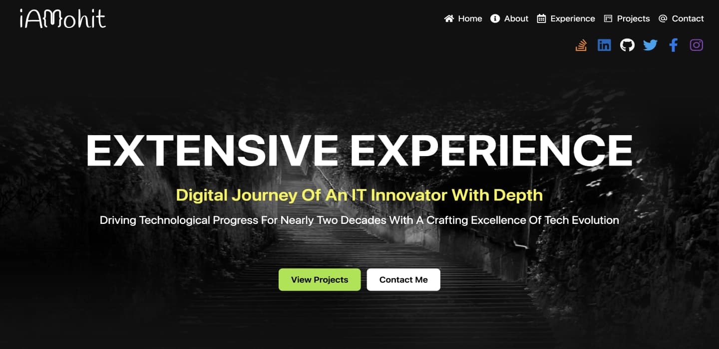 iAMohit: NextJS Portfolio